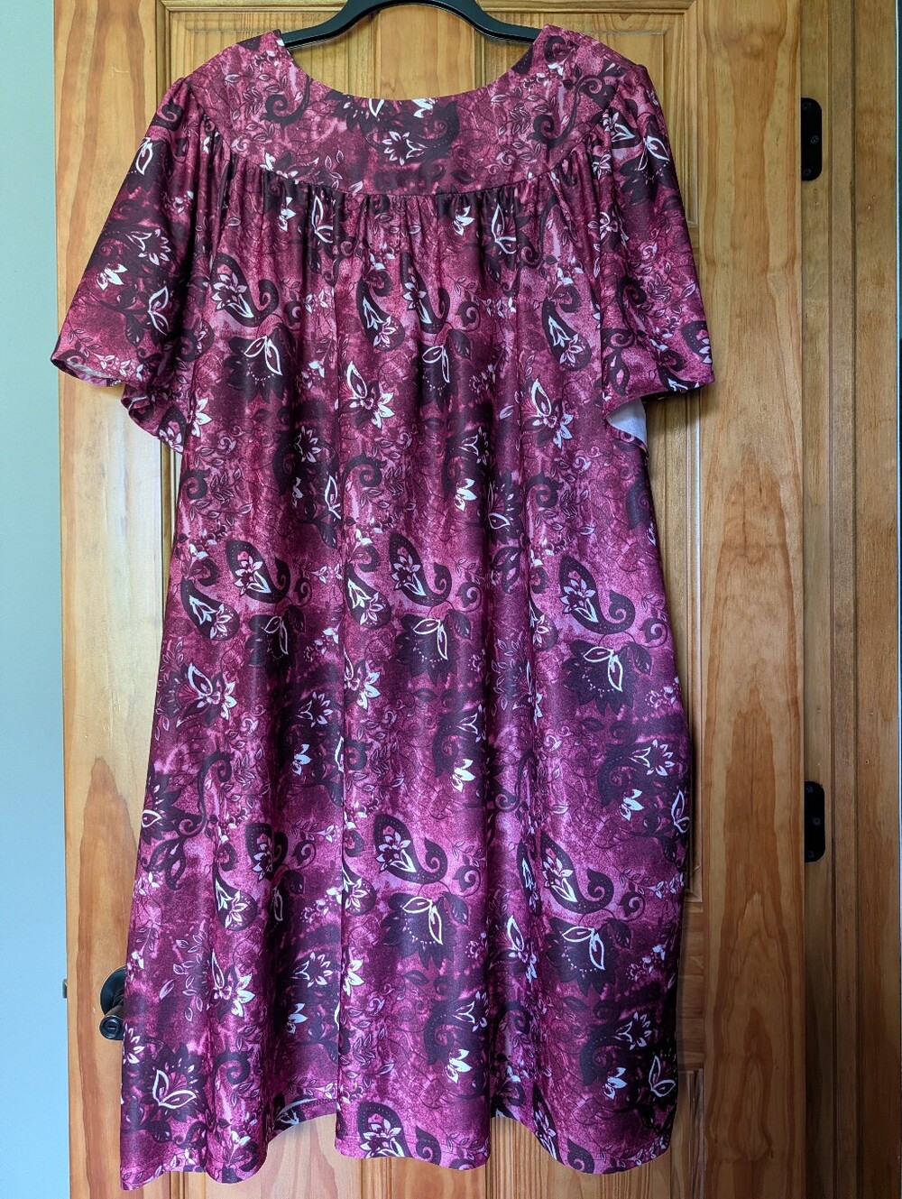 (2)Anthony Richards Short Sleeve Muumuu House Dress Lounger Gowns Women's New 5X - Picture 6 of 6